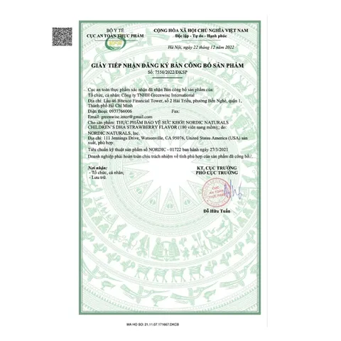 Kẹo Nhai DHA Cho Bé Nordic Naturals Zero Sugar Children’s DHA Gummy Chews 600mg Omega-3 30 Viên Chính Hãng 818301