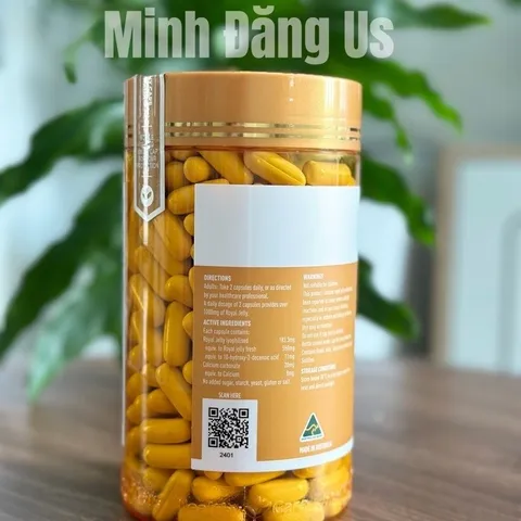 Date 2028 - Sữa ong chúa Healthy Care Royal Jelly 1000 mg chai 365 viên từ Úc