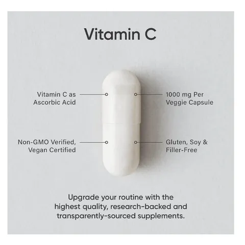 180 Viên Uống Vitamin C 1000mg Sports Research Hỗ Trợ Miễn Dịch