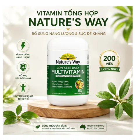 Vitamin Tổng Hợp Úc Nature Way Complete Daily Multivitamin chính hãng