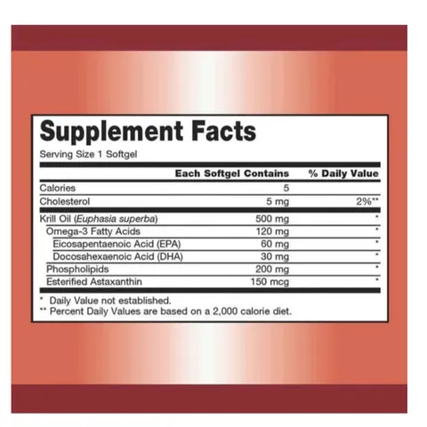 Viên Uống Dầu Nhuyễn Thể Tôm Krill Oil 500mg 180v Của Mỹ 818333
