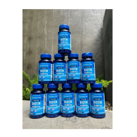 Viên uống Biotin Puritan's Pride 100 viên hỗ trợ mọc tóc và giảm rụng tóc