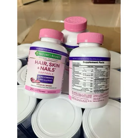 🌷🌸Viên Uống k Kẹo Dẻo Đẹp Da Tóc và Móng 250 viên của Mỹ Nature’s Bounty HAIR SKIN & NAILS🌸🌷