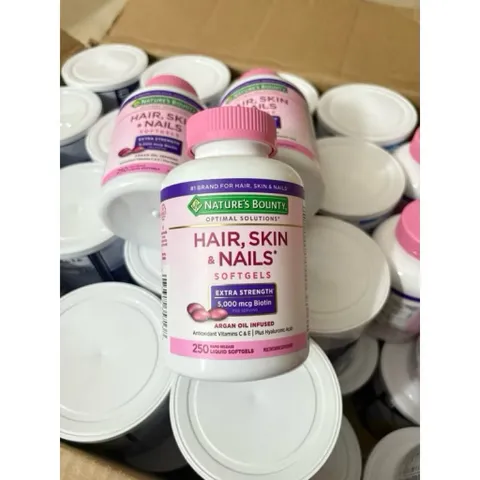 🌷🌸Viên Uống k Kẹo Dẻo Đẹp Da Tóc và Móng 250 viên của Mỹ Nature’s Bounty HAIR SKIN & NAILS🌸🌷