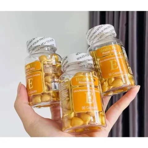 Viên Dưỡng Da Vitamin E Health Pro Royal Jelly Mỹ 90 Viên Chiết Xuất Từ Sữa Ong Chúa Và Vitamin E