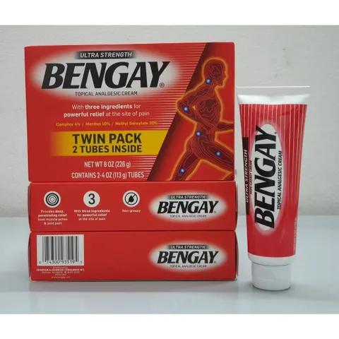 Set 2 tuýp 113g kem xoa bóp giảm đau Bengay Mỹ Ultra Strength Hàng Mỹ