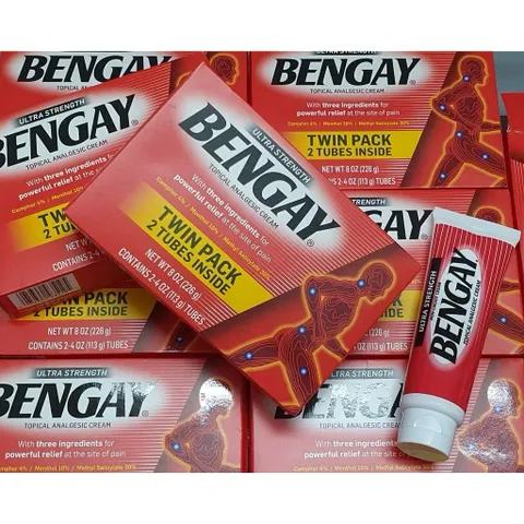 Set 2 tuýp 113g kem xoa bóp giảm đau Bengay Mỹ Ultra Strength Hàng Mỹ