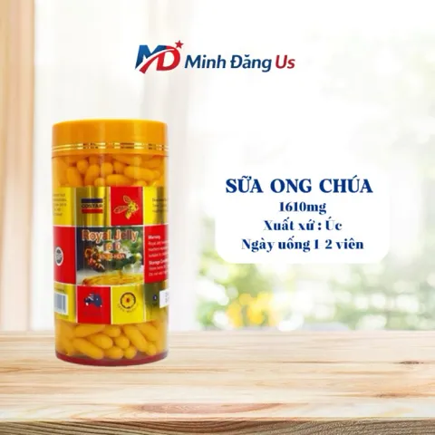 Sữa Ong Chúa tươi Royal 1610 mg chai 365 viên hãng costar Úc