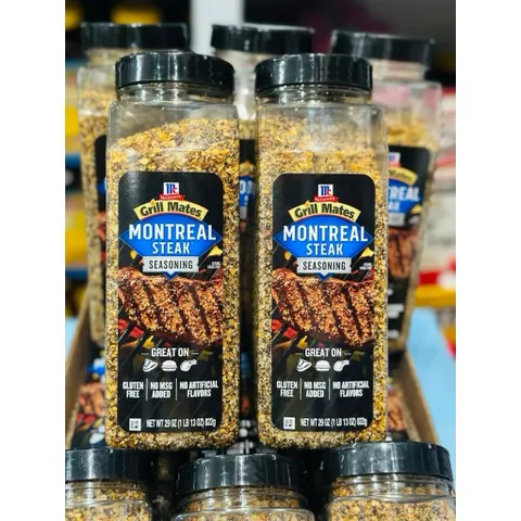 GIA VỊ TẨM ƯỚP THỊT BÒ NƯỚNG MONTREAL STEAK SEASONING MC CORMICK hủ 822GR của Mỹ 🍀