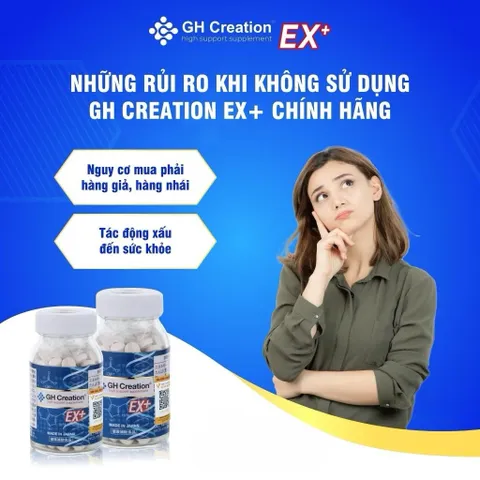 Viên uống tăng chiều cao độ tuổi từ 4 - 30 tuổi GH Creation Ex+  giúp hỗ trợ phát triển chiều cao tự nhiên