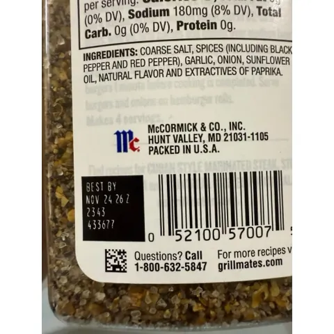 GIA VỊ TẨM ƯỚP THỊT BÒ NƯỚNG MONTREAL STEAK SEASONING MC CORMICK hủ 822GR của Mỹ 🍀