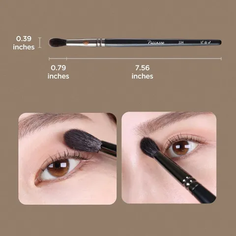 Cọ mắt Piccasso 224 Eyeshadow & Nose Shading Brush – Tán mắt & tạo khối mũi