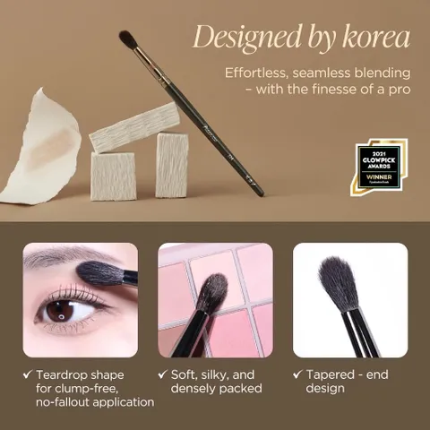 Cọ mắt Piccasso 224 Eyeshadow & Nose Shading Brush – Tán mắt & tạo khối mũi