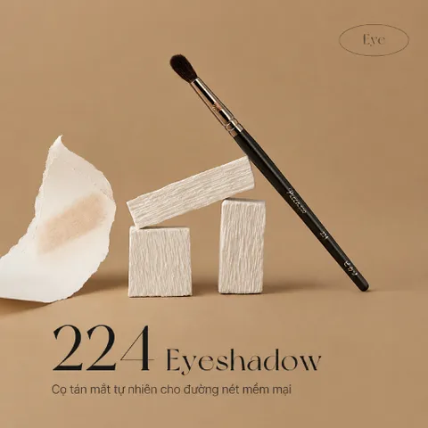 Cọ mắt Piccasso 224 Eyeshadow & Nose Shading Brush – Tán mắt & tạo khối mũi