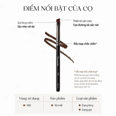 Cọ Kẻ mắt Piccasso Brush 799 Edge Eyeliner - Kẻ mắt sắc sảo