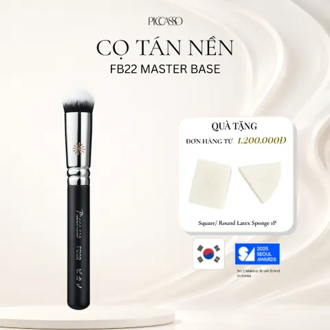 Cọ Tán Kem Nền Đầu Tròn Vát Cao Cấp Piccasso FB22 Base Master Foundation