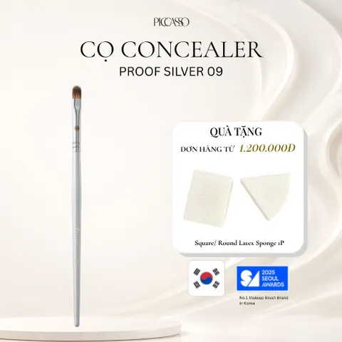 CỌ CHE KHUYẾT ĐIỂM VÀ BẮT SÁNG KEM PICCASSO PROOF SILVER 09