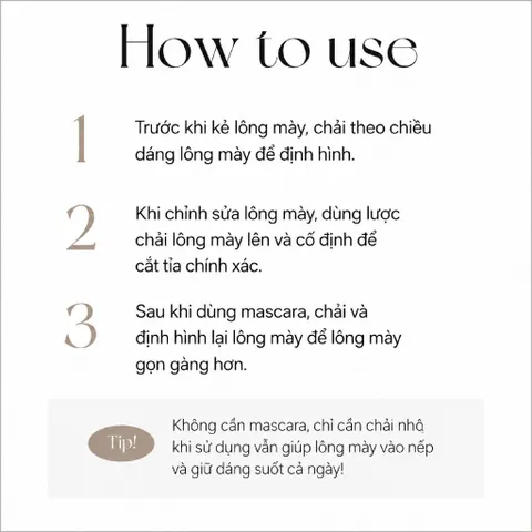 Lược Chải Mi Piccasso Eyelash Comb – Tách Mi Chuẩn Makeup Artist, Không Vón Mascara
