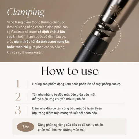 Piccasso 222 Nose Shading Brush – Cọ Contour Mũi Chuyên Nghiệp