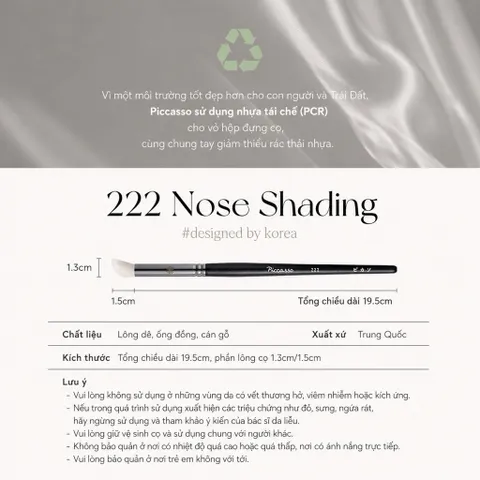 Piccasso 222 Nose Shading Brush – Cọ Contour Mũi Chuyên Nghiệp