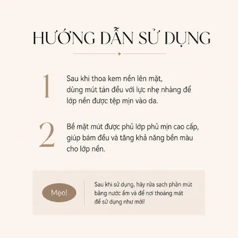 Bông Mút Trang Điểm Piccasso Latex Round / Square Sponge 6P Không Hút Nền, Siêt Tiết Kiệm