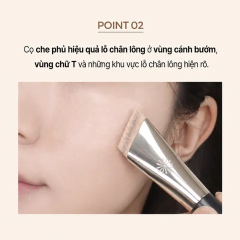 Cọ tán nền Piccasso FB33 Tapping Cover Hiệu ứng Filter Che Phủ Lỗ Chân Lông Chuyên Dụng