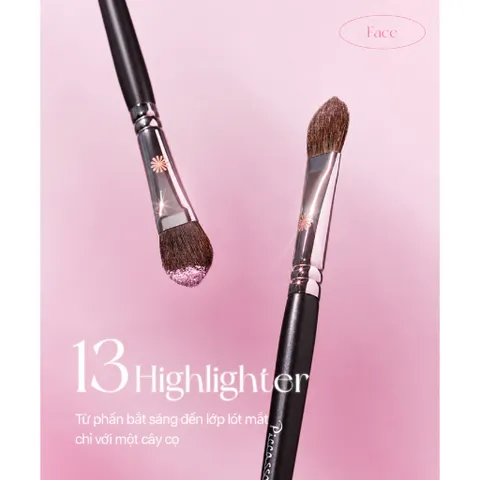 Cọ Piccasso 13 Highlighter Brush - Bắt sáng tự nhiên highend