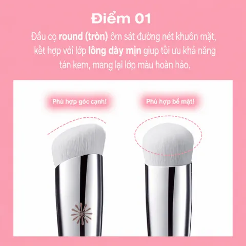 Cọ Piccasso 333 Cream Cheek Brush - Má hồng dạng kem chuyên dụng