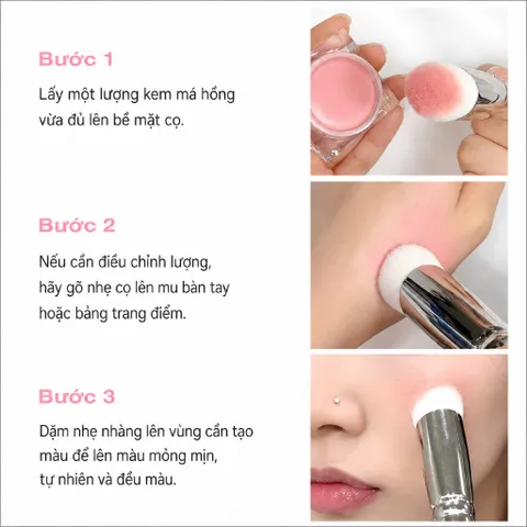 Cọ Piccasso 333 Cream Cheek Brush - Má hồng dạng kem chuyên dụng
