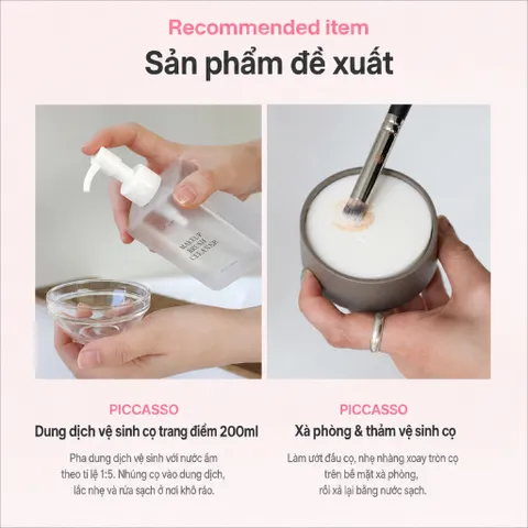 Cọ Piccasso 333 Cream Cheek Brush - Má hồng dạng kem chuyên dụng