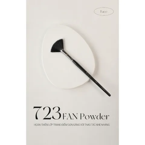 Piccasso 723 Fan Powder Brush – Cọ Quạt Phủ Phấn & Má Hồng Chuyên Nghiệp