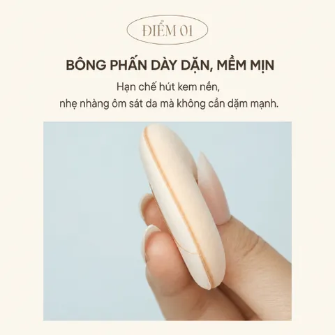 Combo 5 Mút Tán Cushion Và Kem Nền Đa Năng Cao Cấp Piccasso Cloud Puff