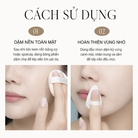 Combo 5 Mút Tán Cushion Và Kem Nền Đa Năng Cao Cấp Piccasso Cloud Puff