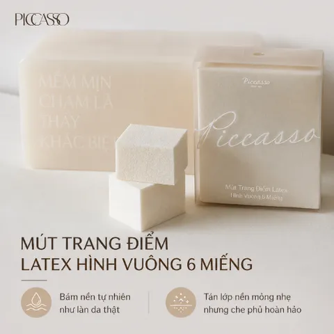 Mút Tán Nền Vuông Cao Cấp Piccasso Latex Sponge