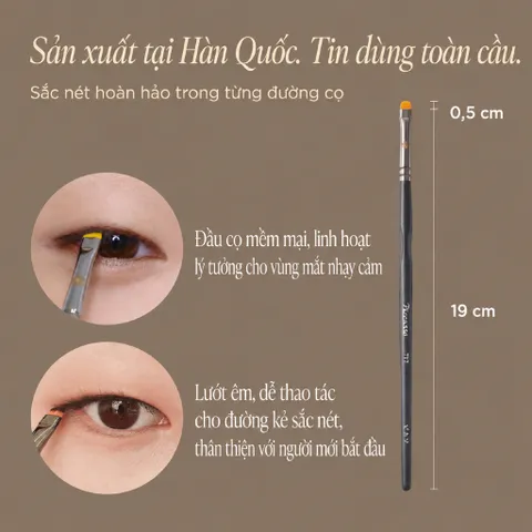 Cọ eyeliner Piccasso NEW 717 Eyeliner Brush – Bản mới, kẻ mắt chuyên nghiệp