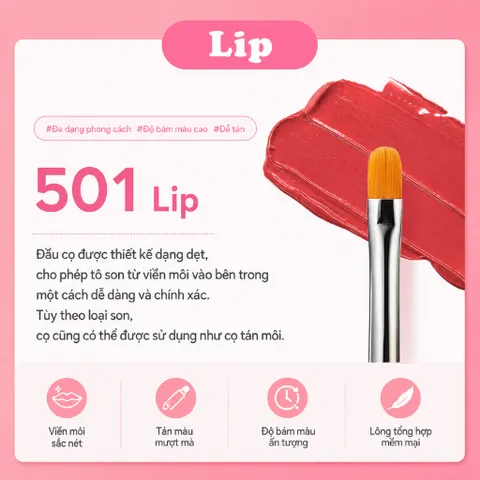 Bộ 18 Cọ Trang Điểm Chuyên Nghiệp Piccasso Collezioni Cán Trong Suốt
