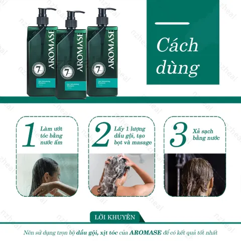 Dầu gội ngăn rụng và hỗ trợ mọc tóc Aromase Hair Volumizing Shampoo 90ml/ 400ml
