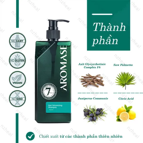 Dầu gội ngăn rụng và hỗ trợ mọc tóc Aromase Hair Volumizing Shampoo 90ml/ 400ml
