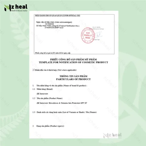 Kem chống nắng hữu cơ EK Kawakawa Sunscreen SPF50 150g