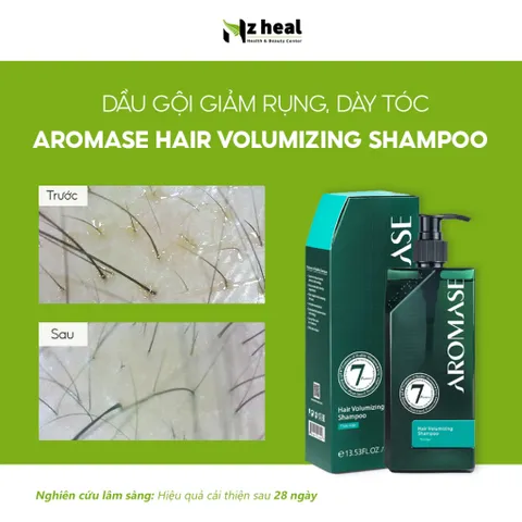 Dầu gội ngăn rụng và hỗ trợ mọc tóc Aromase Hair Volumizing Shampoo 90ml/ 400ml