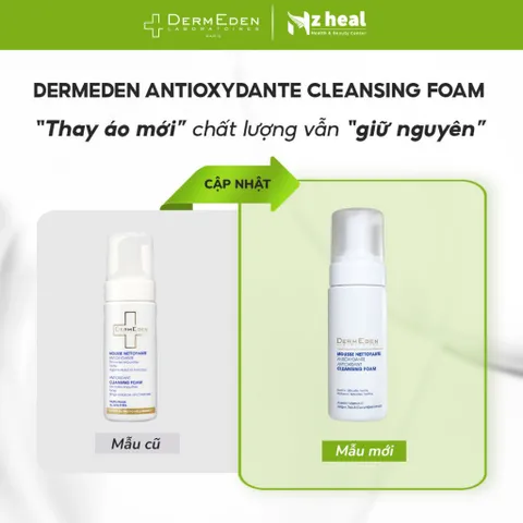 [Hỏa tốc] Sữa rửa mặt ngăn lão hoá dạng bọt DermEden AntiOxydante Cleansing Foam (150ml)