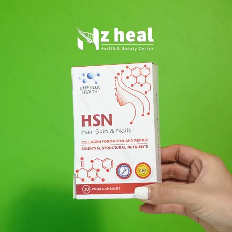 Bộ đôi giảm mụn và chống nắng: Viên uống giảm mụn HSN và Viên uống chống nắng Pro SunWhite - Deep Blue Health