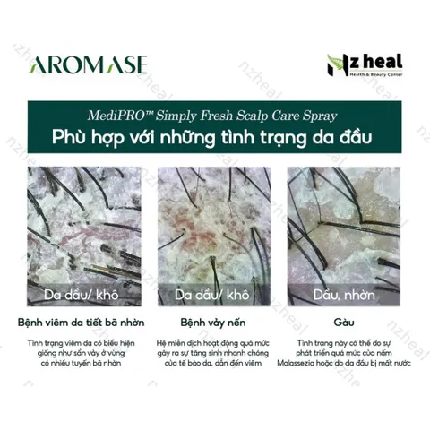 [Hỏa tốc] Xịt dưỡng da đầu Aromase 5α Juniper MediPRO Simply Fresh Spray 110ml
