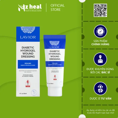 [Hỏa tốc] Gel băng vết thương hở LAVIOR Diabetic Hydrogel Wound Dressing (30ml)