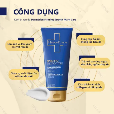 Kem giảm rạn da DermEden Specific Protocole Firming Stretch Mark Care (200ml)