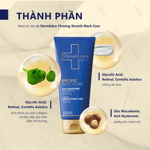 Kem giảm rạn da DermEden Specific Protocole Firming Stretch Mark Care (200ml)