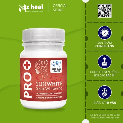 [Hỏa tốc] Viên chống nắng sáng da Deep Blue Health Pro+ Sunwhite (30 viên/ 60 viên)