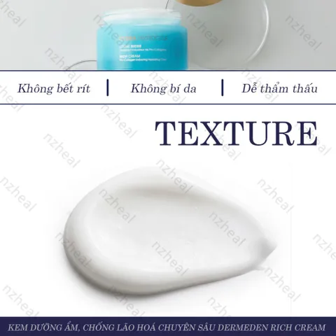 [Hỏa tốc] Kem dưỡng ẩm, chống lão hoá chuyên sâu DermEden Rich Cream (50ml)