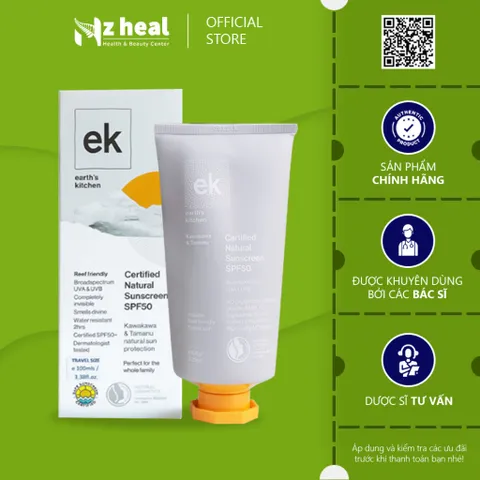 [Hỏa tốc] Kem chống nắng hữu cơ EK Kawakawa Sunscreen SPF50 (100g/ 150g)