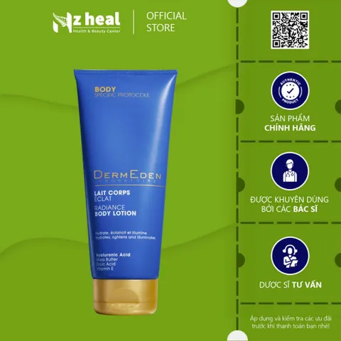 [Hỏa tốc]  Sữa dưỡng thể sáng da DermEden Radiance Body Lotion (200ml)